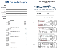 2018 MIDWEST AUTOMOTIVE DESIGNS ProMaster Legend FSL