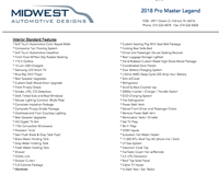 2018 MIDWEST AUTOMOTIVE DESIGNS ProMaster Legend FSL